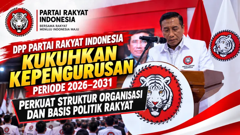 Susunan Lengkap Kepengurusan DPP Partai Rakyat Indonesia Periode 2026-2031