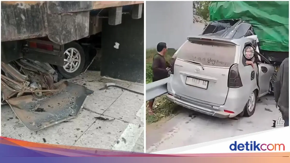 Mobil Seruduk Tronton hingga Masuk Kolong di Tol Lampung, 6 Orang Tewas