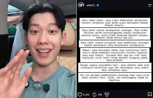 Willie Salim Minta Maaf soal Kehadiran di Deklarasi Sumpah Pemuda, Akui Kurang Teliti