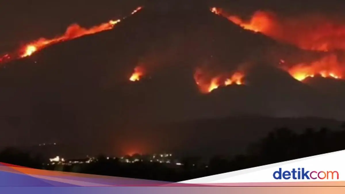 Karhutla di Gunung Arjuno-Welirang Meluas, Ada 70 Titik Api