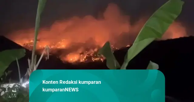 Kebakaran di TPA Supit Urang Malang Diduga Dipicu Orang Bakar Sampah