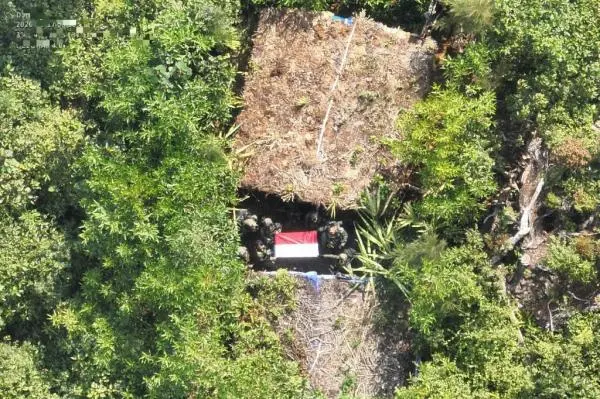 Satgas Damai Cartenz Sisir Hutan Intan Jaya, Temukan Honai Simpan Ratusan Selongsong Peluru