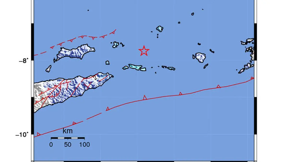 Gempa Magnitudo 5,1 Guncang Maluku Barat Daya