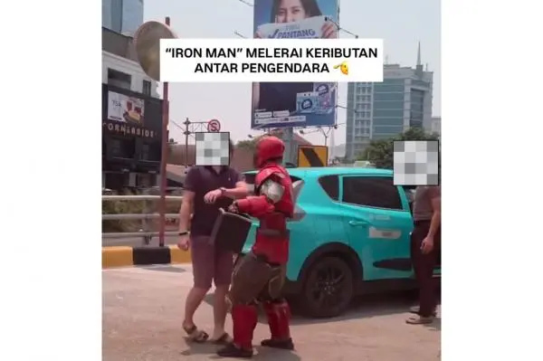 Viral Iron Man Turun Tangan Lerai Keributan 2 Pengemudi Mobil di Depan MOI Kelapa Gading