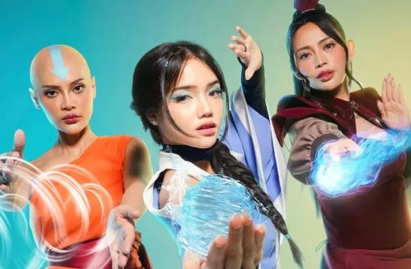 Bukan Kostum Horor, Erika, Fuji, dan Rachel Vennya Kompak Bergaya Avatar di Perayaan Halloween