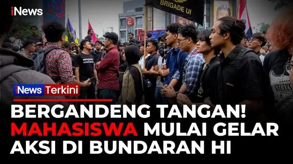 BEM UI dan SADAR Gelar Demo di Bundaran HI, Karhutla hingga Korupsi Jadi Sorotan