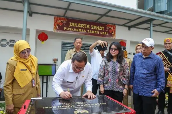 Puskesmas Taman Sari Jakbar Resmi Beroperasi, Pramono: Bisa Layani 124.500 Warga