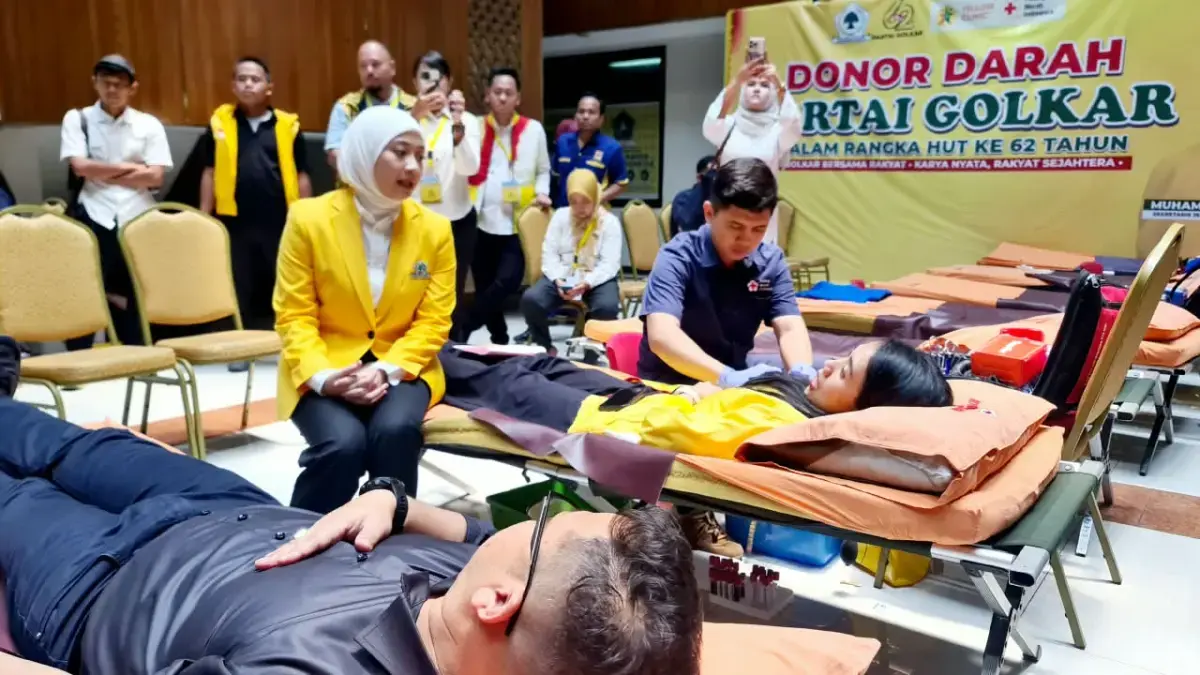 Golkar Rayakan HUT ke-62 Dengan Aksi Donor Darah, Libatkan 620 Peserta