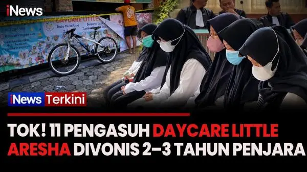 Vonis Ringan 11 Pengasuh Daycare Little Aresha Diprotes Orang Tua Korban