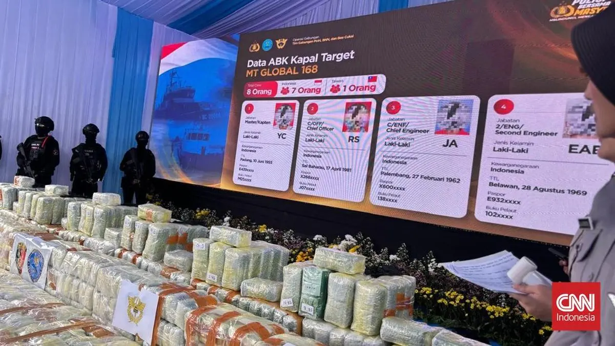 Kapolri: Kapal Bawa 1,16 Ton Ketamine Berlayar dari Malaysia