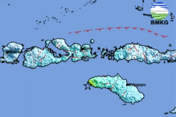 Update Gempa Dangkal M 4,1 Guncang Sumba Barat Daya, Getaran Terasa hingga Bima