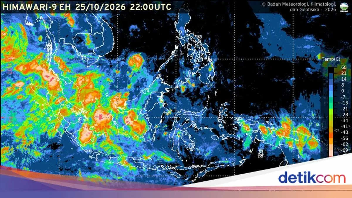 BMKG Ungkap Sumatera dan Kalimantan Berpotensi Hujan Hari Ini