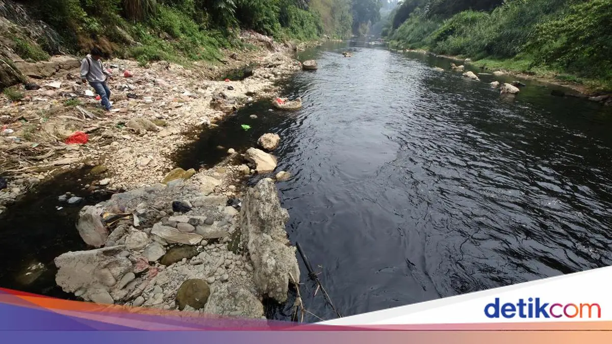 Sungai Cileungsi di Bogor Kembali Menghitam, Diduga Akibat Pencemaran Limbah