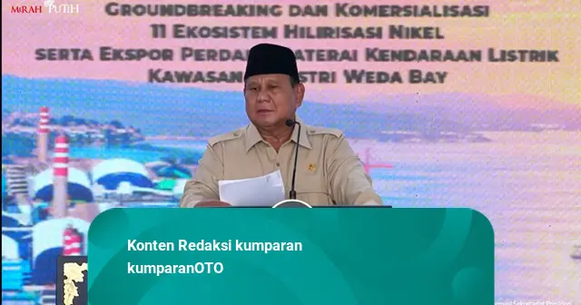 Presiden Prabowo Resmikan Ekspor Perdana Baterai Kendaraan Listrik