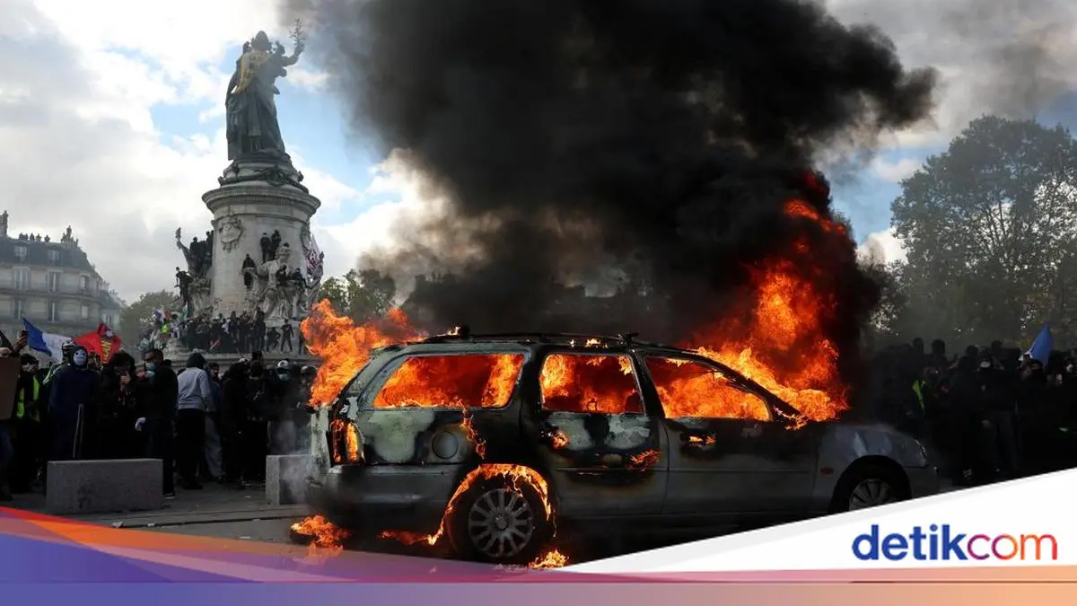 Ribuan Demonstran Turun ke Jalan di Paris, Protes Biaya Hidup dan Layanan Publik