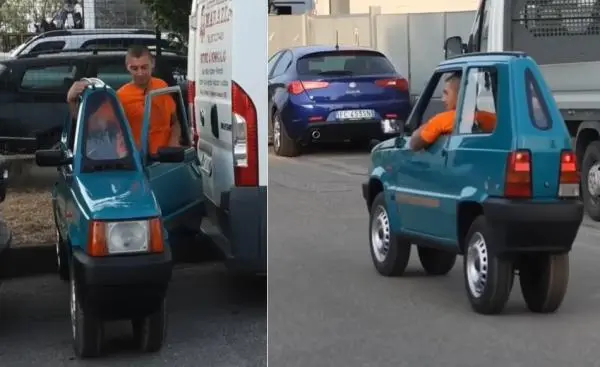 Unik! Ini Mobil Teramping di Dunia Lebarnya Cuma 50 Cm