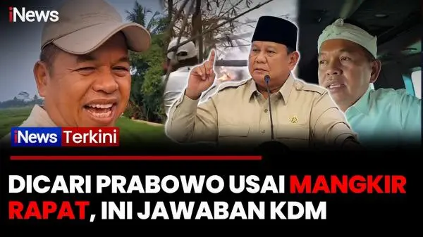 Prabowo Cari Dedi Mulyadi saat Rakornas, Ternyata KDM Ada di Gunung Ciremai