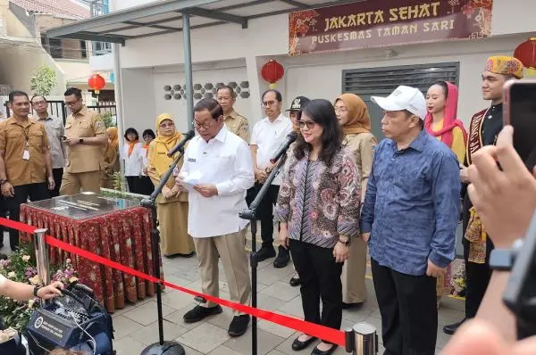 Pramono Resmikan Gedung Baru Puskesmas Taman Sari, Dilengkapi Fasilitas Gym Lansia