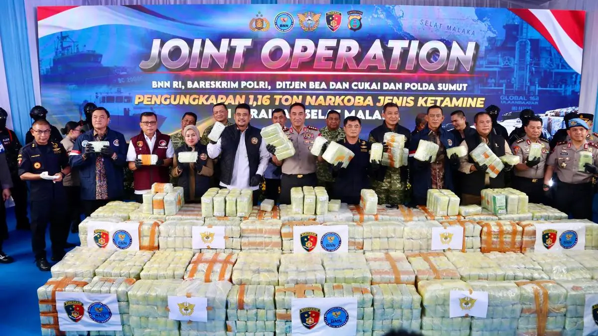 Kronologi Penyelundupan 1,16 Ton Ketamin di Perairan Belawan