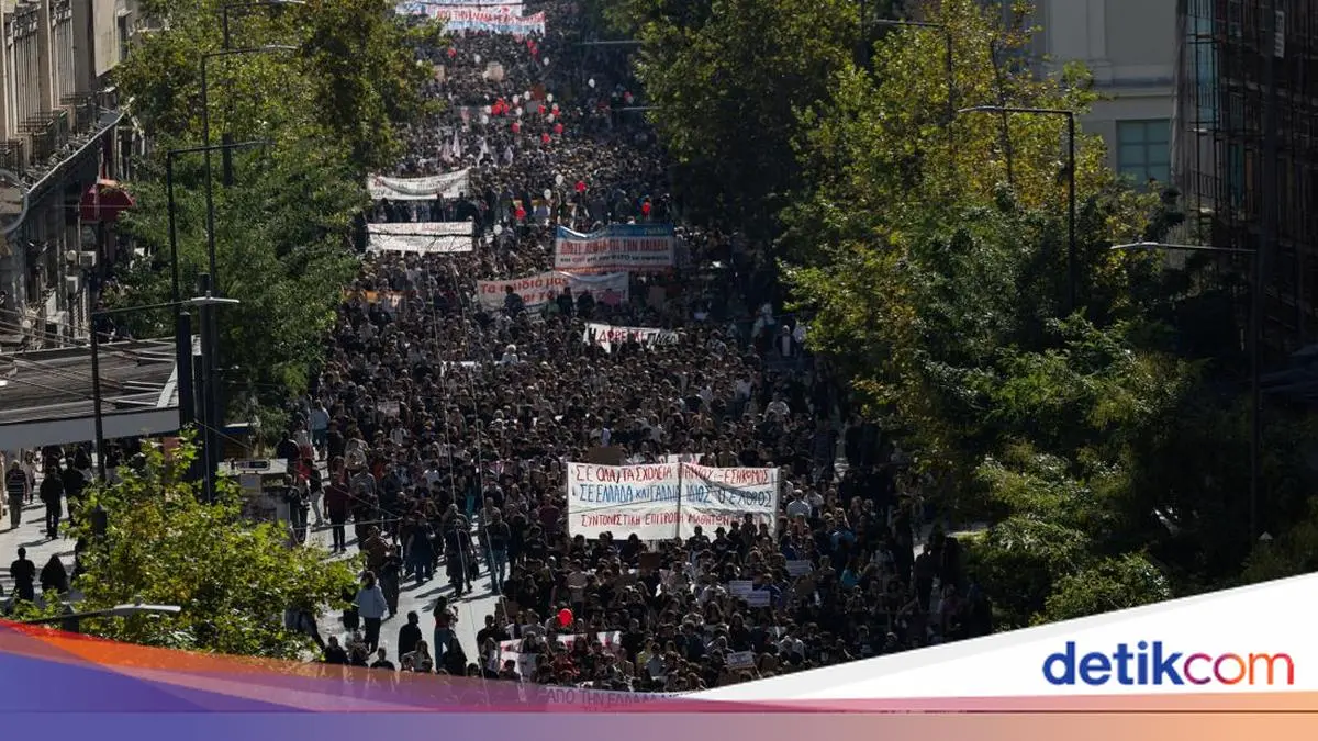 Pelajar dan Guru Demo di Yunani, Tuntut Pemerintah Tambah Dana Pendidikan
