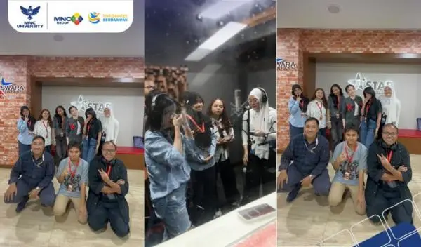 Wujudkan Konsep The Real Media & Entertainment Campus, UKM Paduan Suara MNC University Kunjungi Hits Records dan Rekaman Bareng Anneth Delliecia