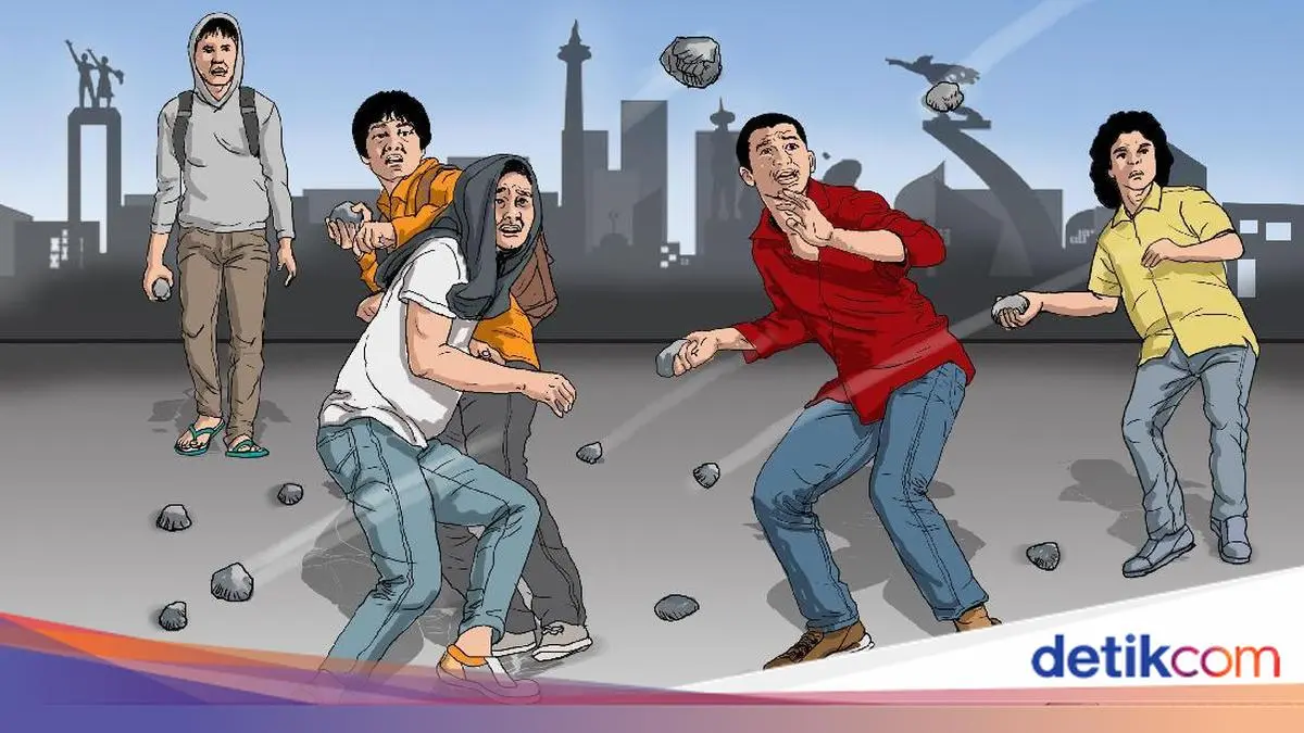 Tawuran Gangster di Jakbar Disiarkan Live, Pengeroyokan Diunggah di Medsos