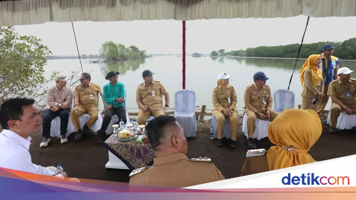 Taj Yasin Cek Proyek Hybrid Seawall di Demak, Pastikan Berjalan Lancar