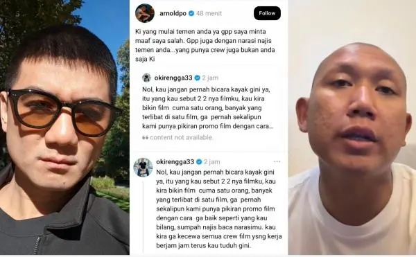 Oki Rengga Geram Chef Arnold Singgung Film Barunya, Kru dan Pemain Kecewa