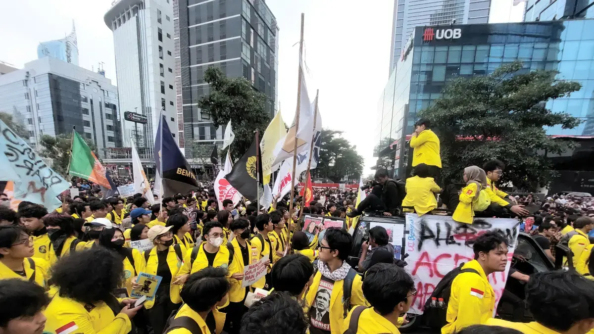 Wakil BEM UI Fathimah Ajak Masyarakat Ikuti Demo di Bundaran HI