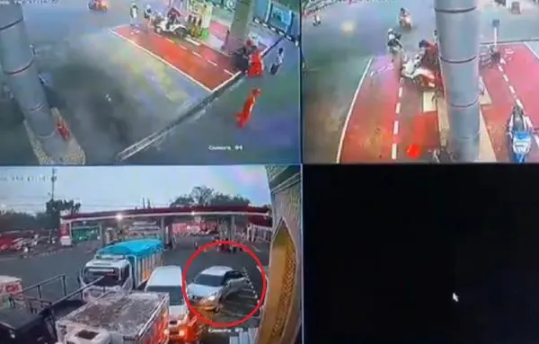 Kecelakaan Maut Baleno Hantam Ambulans dan 3 Motor di SPBU Lamongan, Sopir Tewas