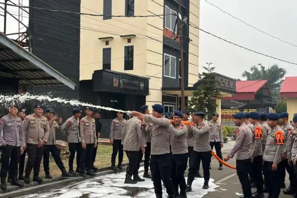 200 Personel Brimob BKO ke Polda Sumsel, Dikerahkan Tangani 16 Titik Karhutla