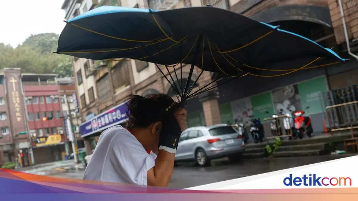 Topan Champi di Taiwan Bikin Sekolah Libur hingga 1.200 Orang Ngungsi